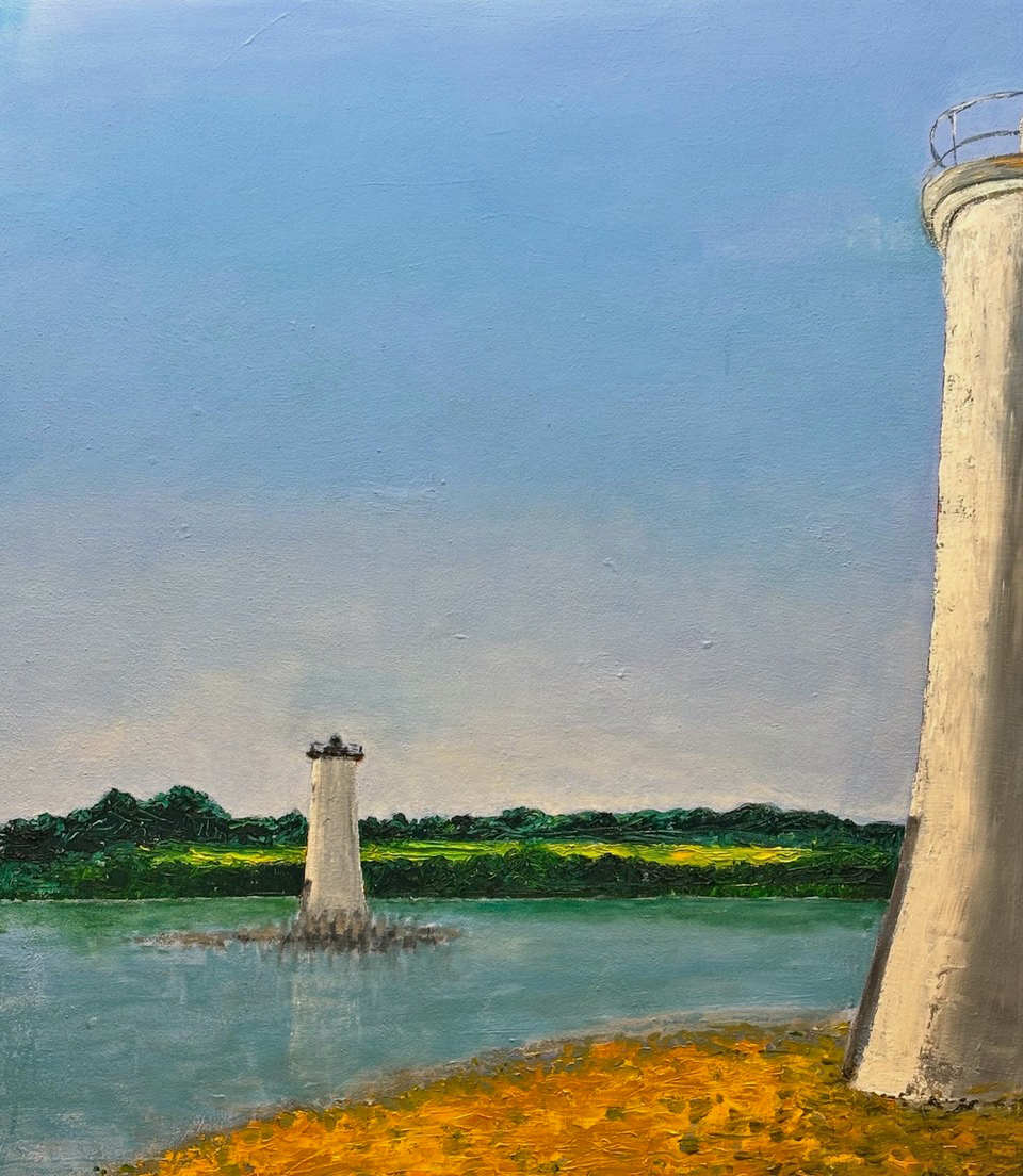 One Of Our Very Happy Places 2025 Oil on Canvas 100x90